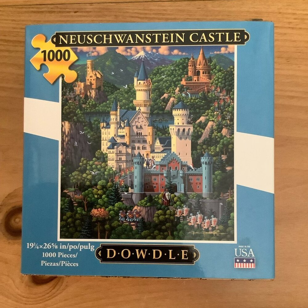NEW Dowdle Puzzle, Neuschwanstein Castle, 1000 pieces